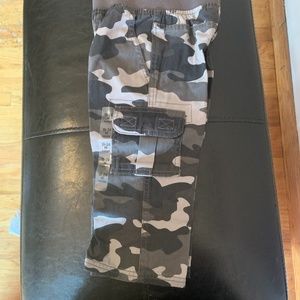 Boys gray army fatigue pants. 18-24months